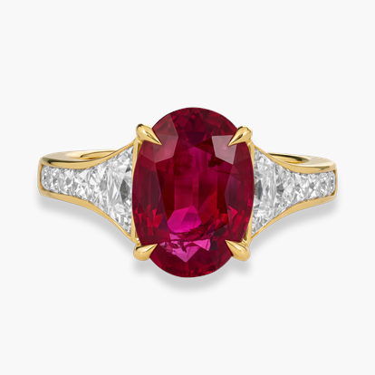Masterpiece Pragnell Setting 4.068ct Ruby and Diamond Ring