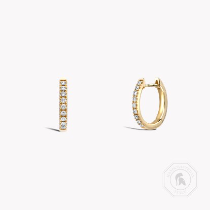 Brilliant Cut Diamond Hoop Earrings