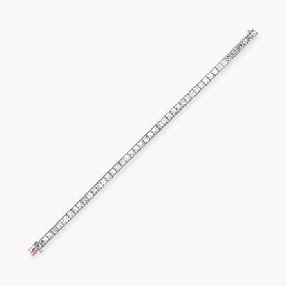 Carré Cut 16.29ct Diamond Line Bracelet