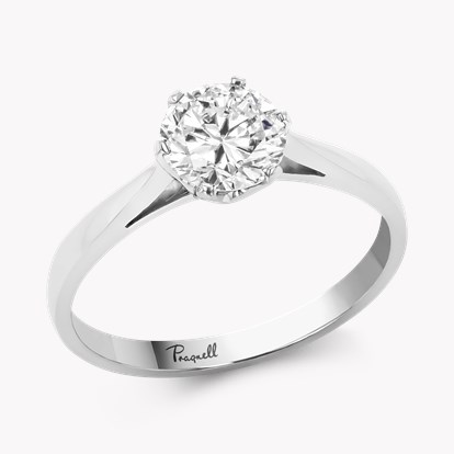 Brilliant Cut 0.97ct Diamond Solitaire Ring