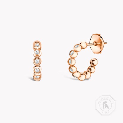 Bohemia Diamond Hoop Earrings 0.27ct in 18ct Rose Gold