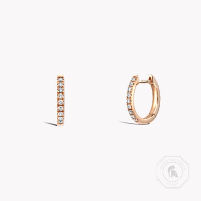 Brilliant Cut Diamond Hoop Earrings