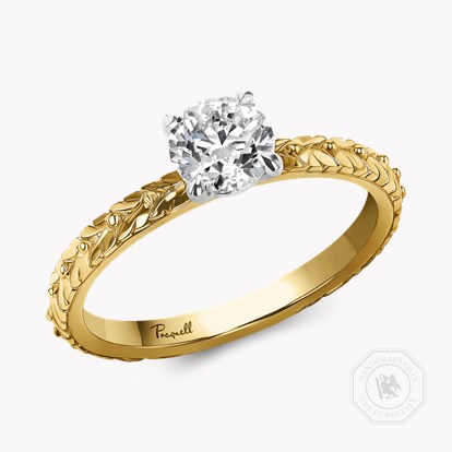 Apple Blossom 0.70ct Brilliant Cut Diamond Ring in 18ct Yellow Gold