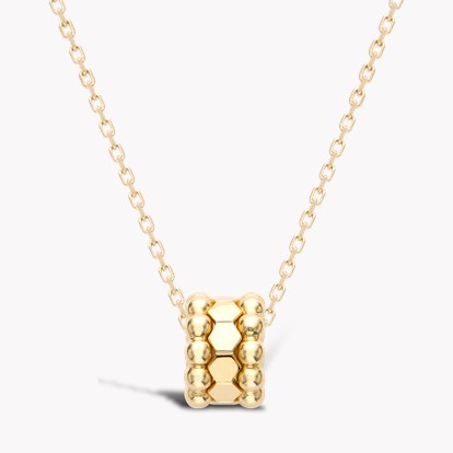Bohemia Three Row Hexagonal Pendant in 18ct Yellow Gold