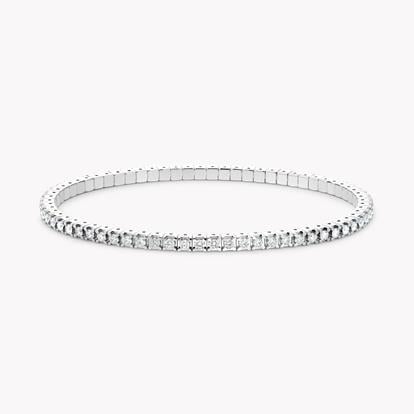 Expandable Diamond Bangle 2.11ct in White Gold