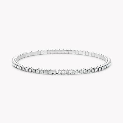 Expandable Diamond Bangle 2.24ct in 18ct White Gold
