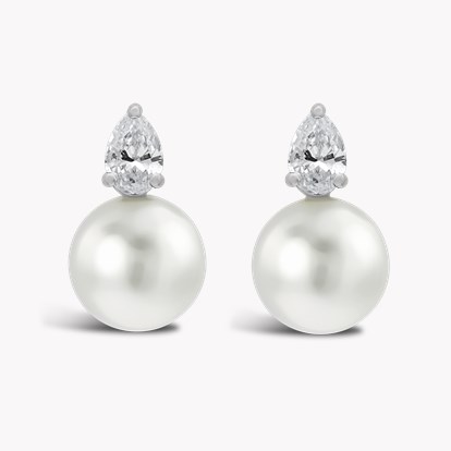 South Sea Pearl Earrings in 18ct White Gold