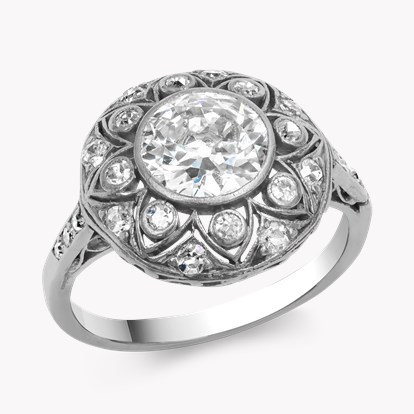 Edwardian Diamond Cluster Ring