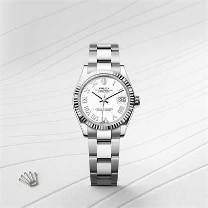 Datejust 31, Oyster, 31 mm, Oystersteel and white gold watch