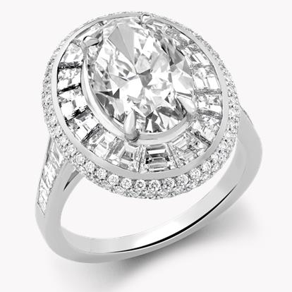 Masterpiece Oval cut Diamond Ring 3.11ct in Platinum