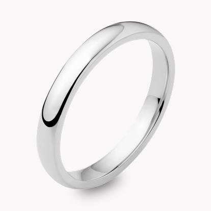 2.5mm Pragnell Court Wedding Ring in Platinum