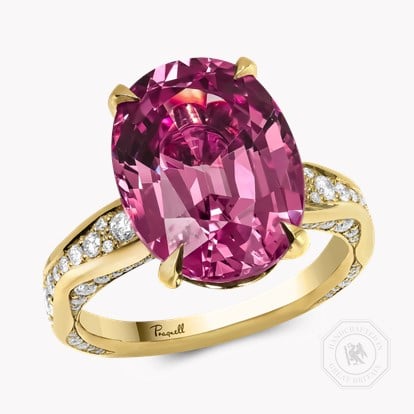 Masterpiece 10.52ct Kitulo Garnet and Diamond Ring