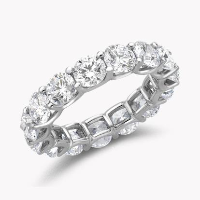 Brilliant Cut Diamond Eternity Ring 6.21ct in Platinum