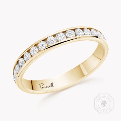 Brilliant Cut Diamond Half Eternity Ring
