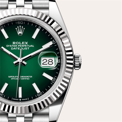 Datejust 41, Oyster, 41 mm, Oystersteel and white gold watch