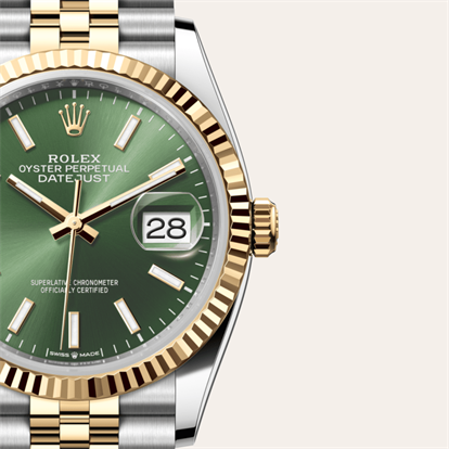 Datejust 36, Oyster, 36 mm, Oystersteel and yellow gold watch