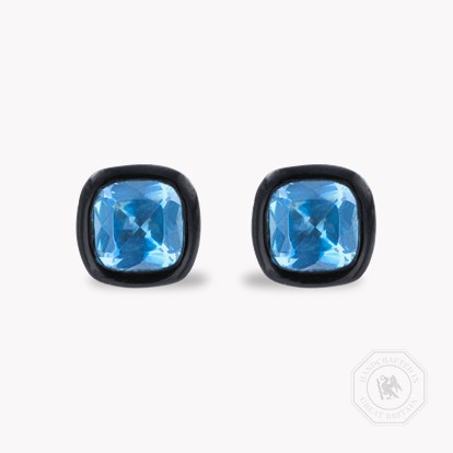 Cushion Cut Aquamarine Earrings