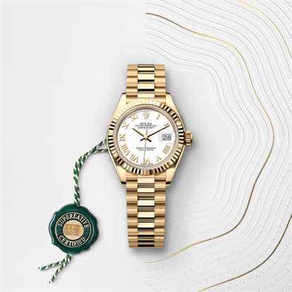 Lady-Datejust, Oyster, 28 mm, yellow gold watch