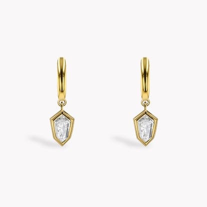 Kite Cut 0.67ct Diamond Drop Earrings