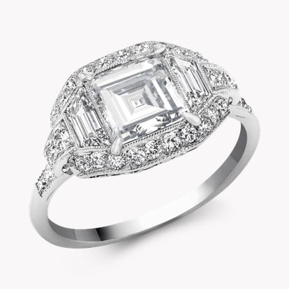 Tiffany & Co. Art Deco 1.26ct Diamond Ring in Platinum
