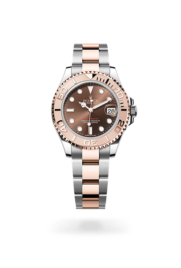 Yacht-Master 37 * Oyster, 37 mm, Oystersteel and Everose gold with a Chocolate Everose gold bidirectional rotatable 60-minute graduated with raised numerals bezel and Oyster, three-piece solid links bracelet