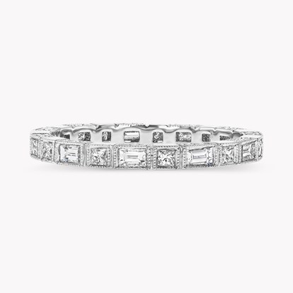 Baguette and Square Cut 0.60ct Diamond Full Eternity Ring