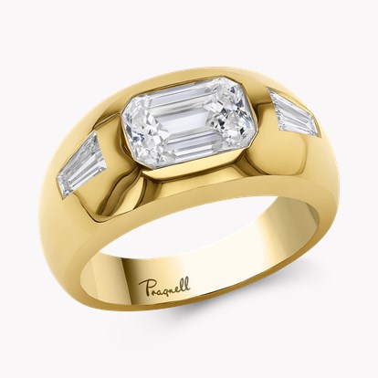 Stellar 2.07ct Diamond Bombe Ring in 18ct Yellow Gold