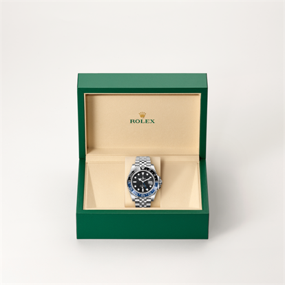 GMT-Master II, Oyster, 40 mm, Oystersteel watch inside presentation box