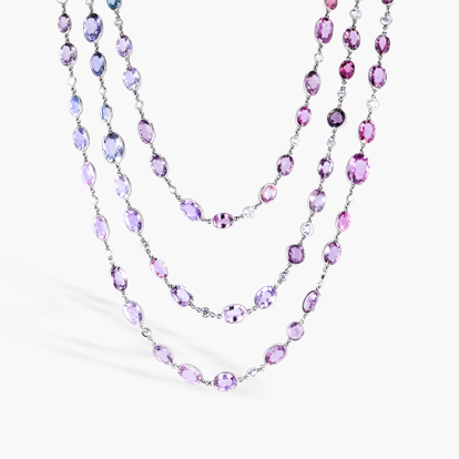 Masterpiece 160.42ct Spinel and Diamond Long Necklace