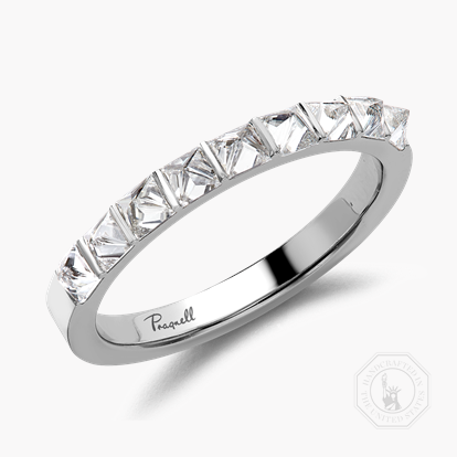 RockChic 0.79ct Diamond Half Eternity Ring