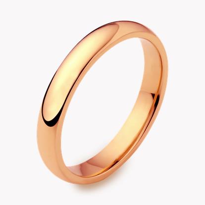 3mm Pragnell Court Wedding Ring in 18ct Rose Gold