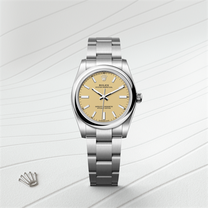 Oyster Perpetual 34, Oyster, 34 mm, Oystersteel watch