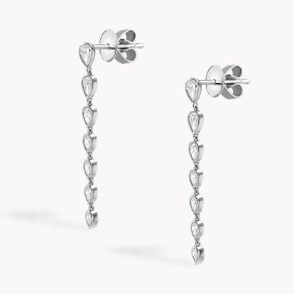 Pear Shaped 1.73ct Diamond Drop Earrings