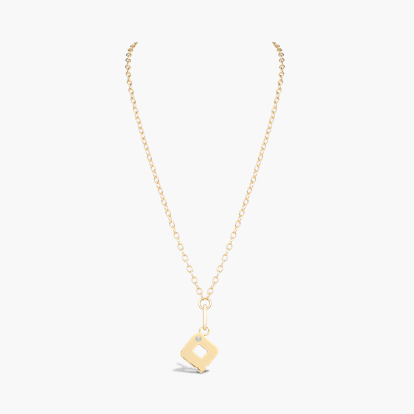 Letter Q Diamond Pendant Charm