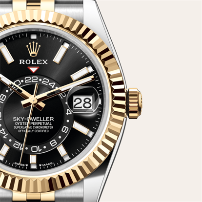 Sky-Dweller, Oyster, 42 mm, Oystersteel and yellow gold watch