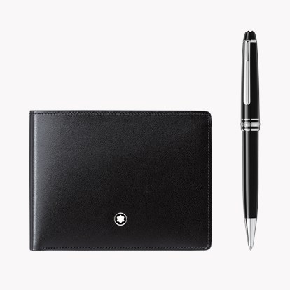 Montblanc Montblanc Set with Meisterstück Classique Ballpoint Pen and Meisterstück Wallet