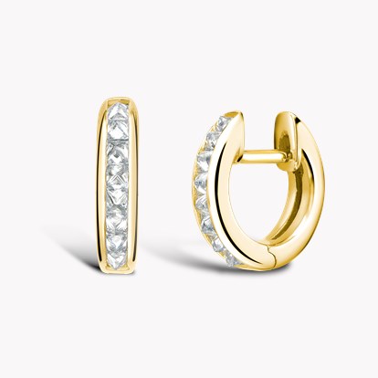 RockChic Diamond Hoop Earrings 0.35ct in 18ct Yellow Gold