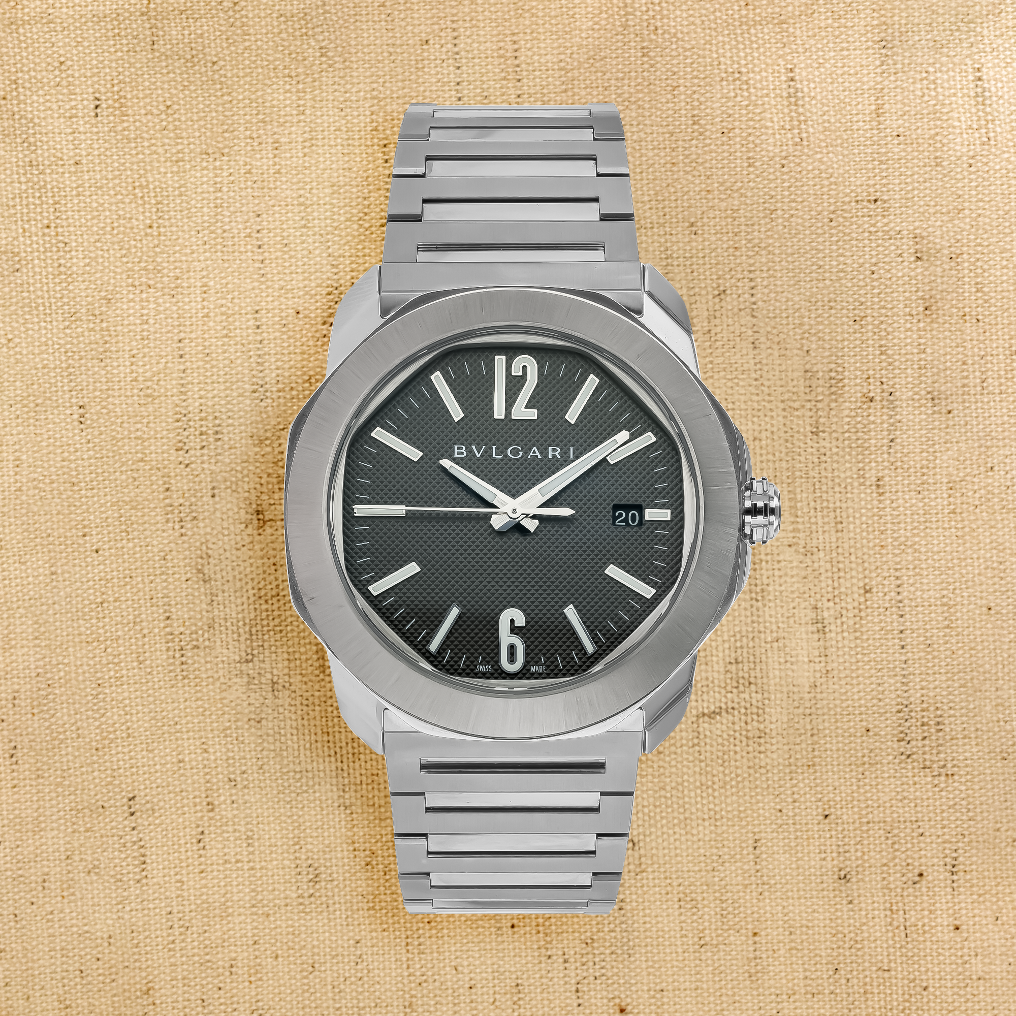 Pre-owned Octo Roma 41mm, Anthracite Dial, Arabic/Baton Numerals_1