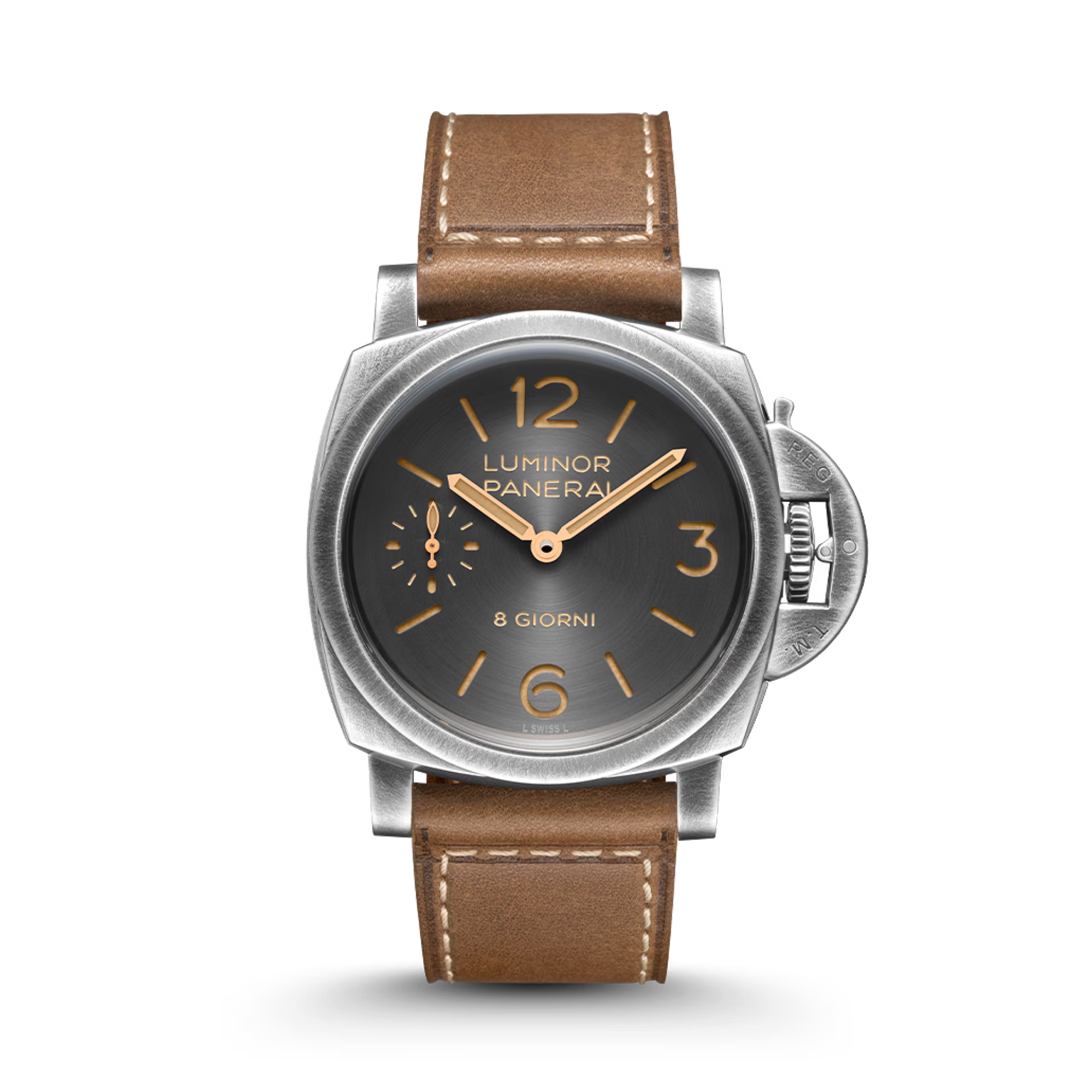 Panerai Luminor 8 Giorni 44mm, Grey Dial, Arabic/Baton Numerals_1