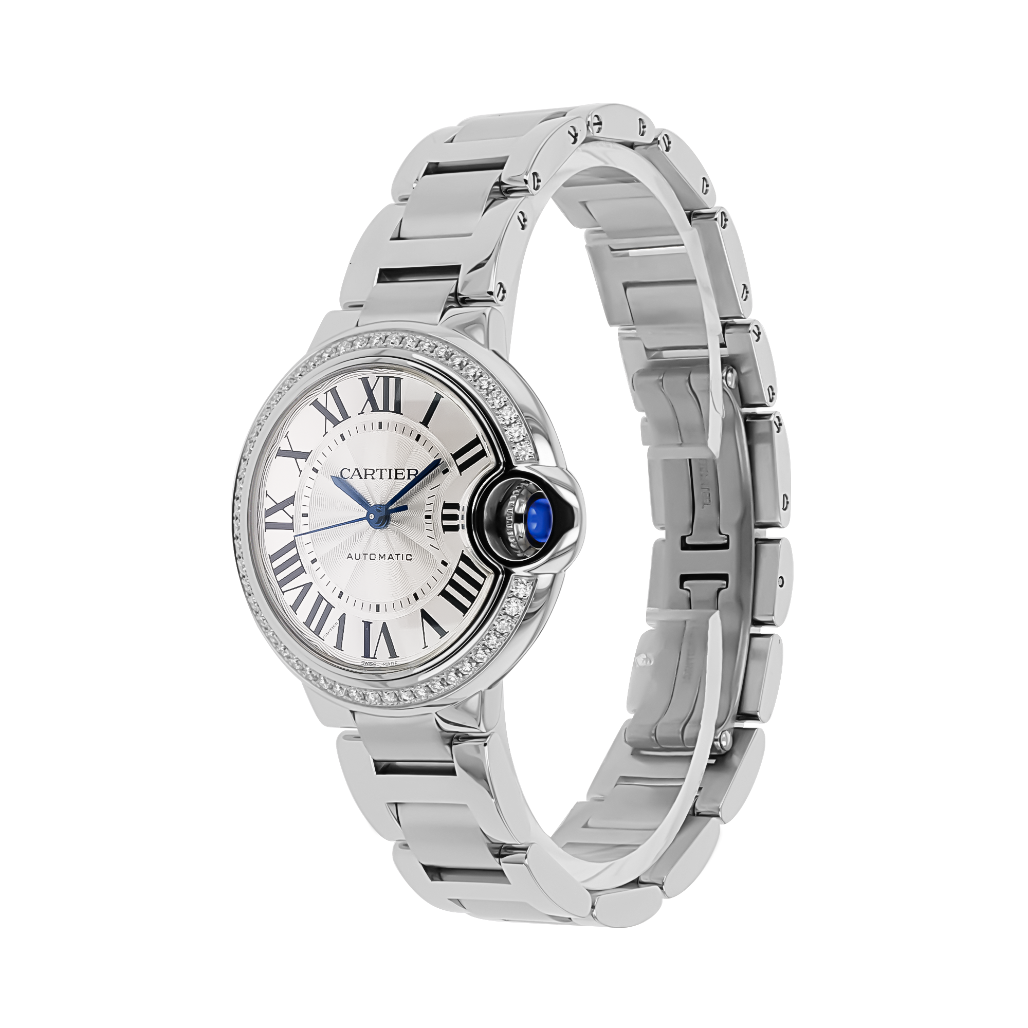 Cartier Ballon Bleu de Cartier 33mm, Silver Dial, Roman Numerals_2