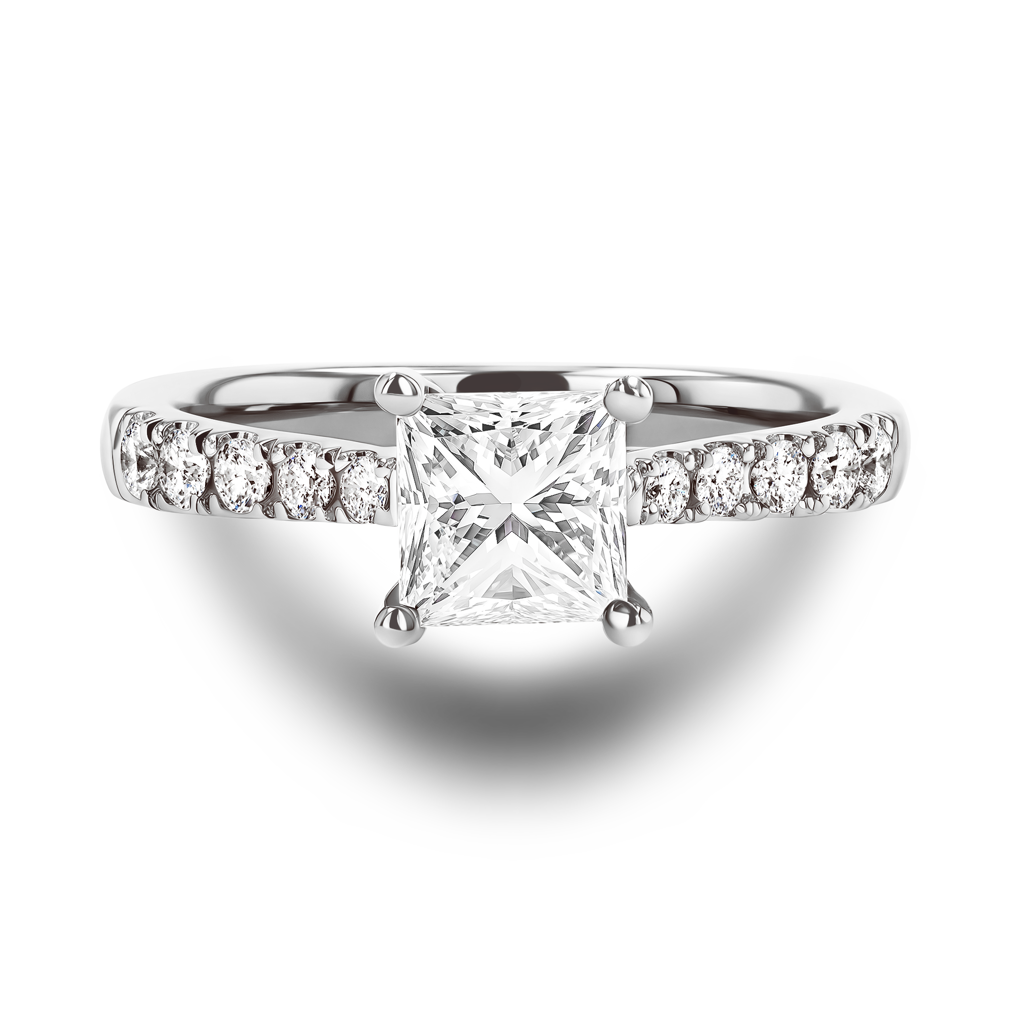 Celestial 0.30ct Princess Cut Diamond Ring Princess Cut, Claw Set_2