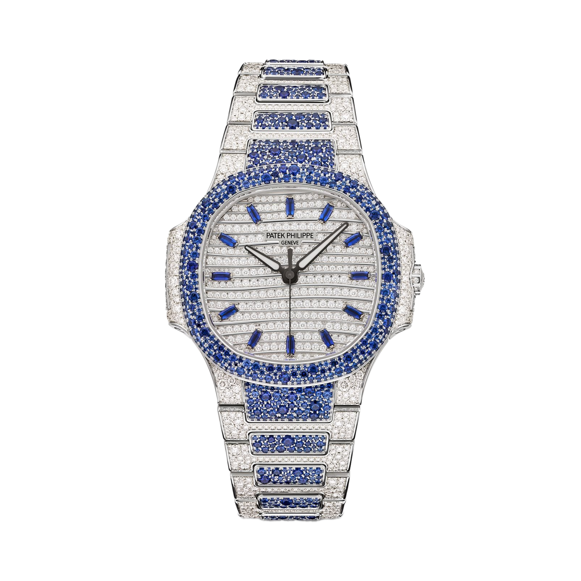 Patek Philippe Nautilus 32.5mm, Diamond Dial, Gem Numerals_1