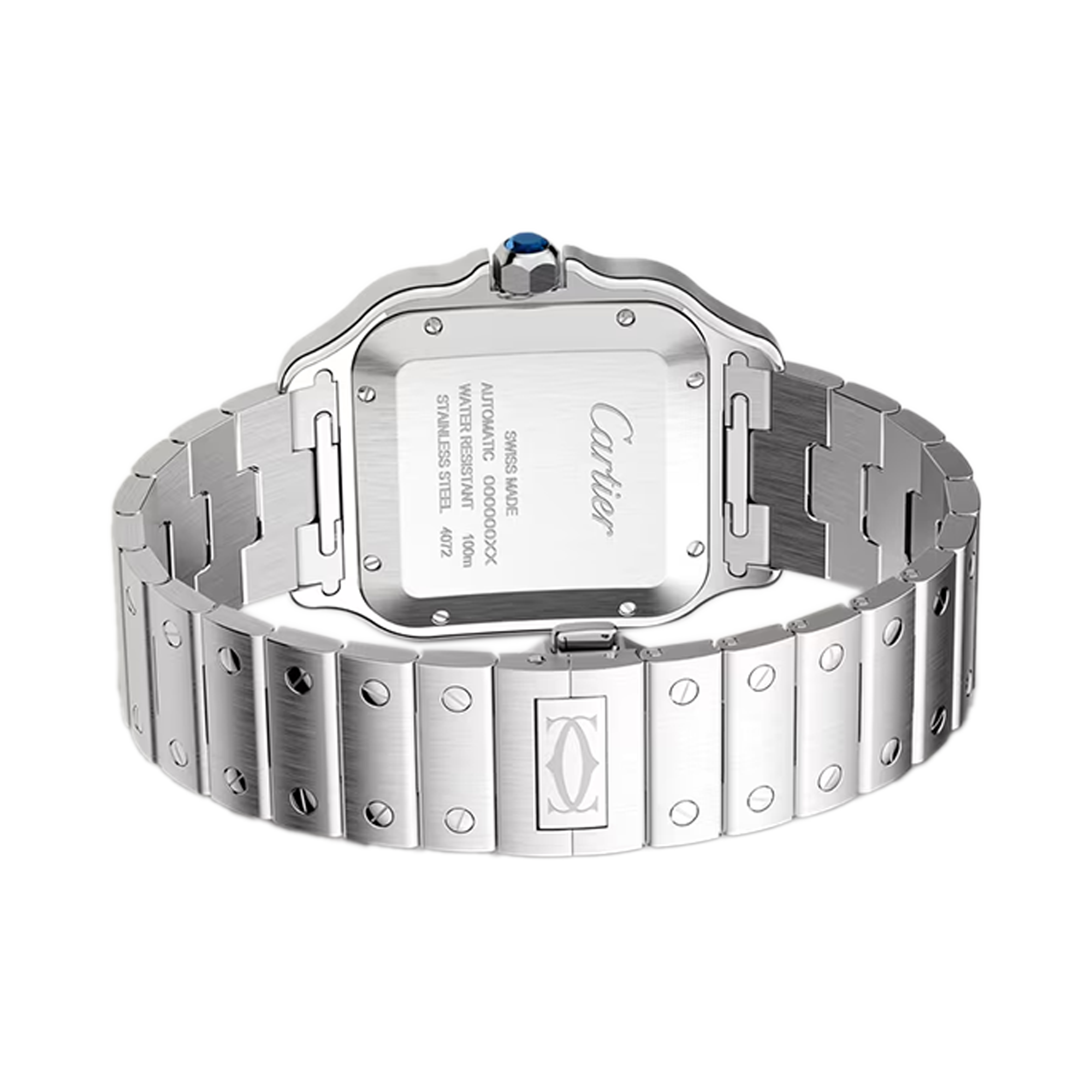 Cartier Santos de Cartier 39.8mm, Silver Dial, Roman Numerals_7