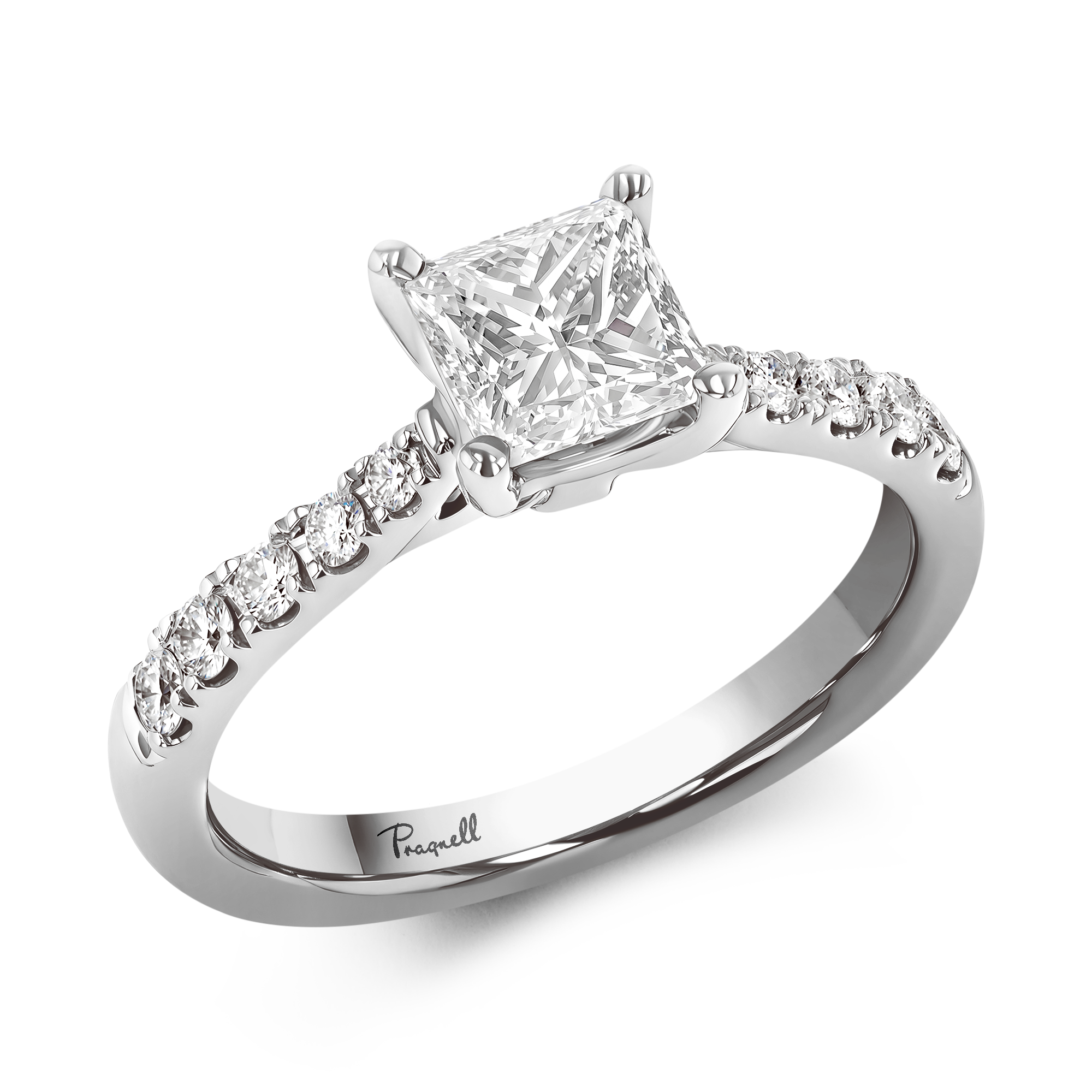 Celestial 0.30ct Princess Cut Diamond Ring Princess Cut, Claw Set_1