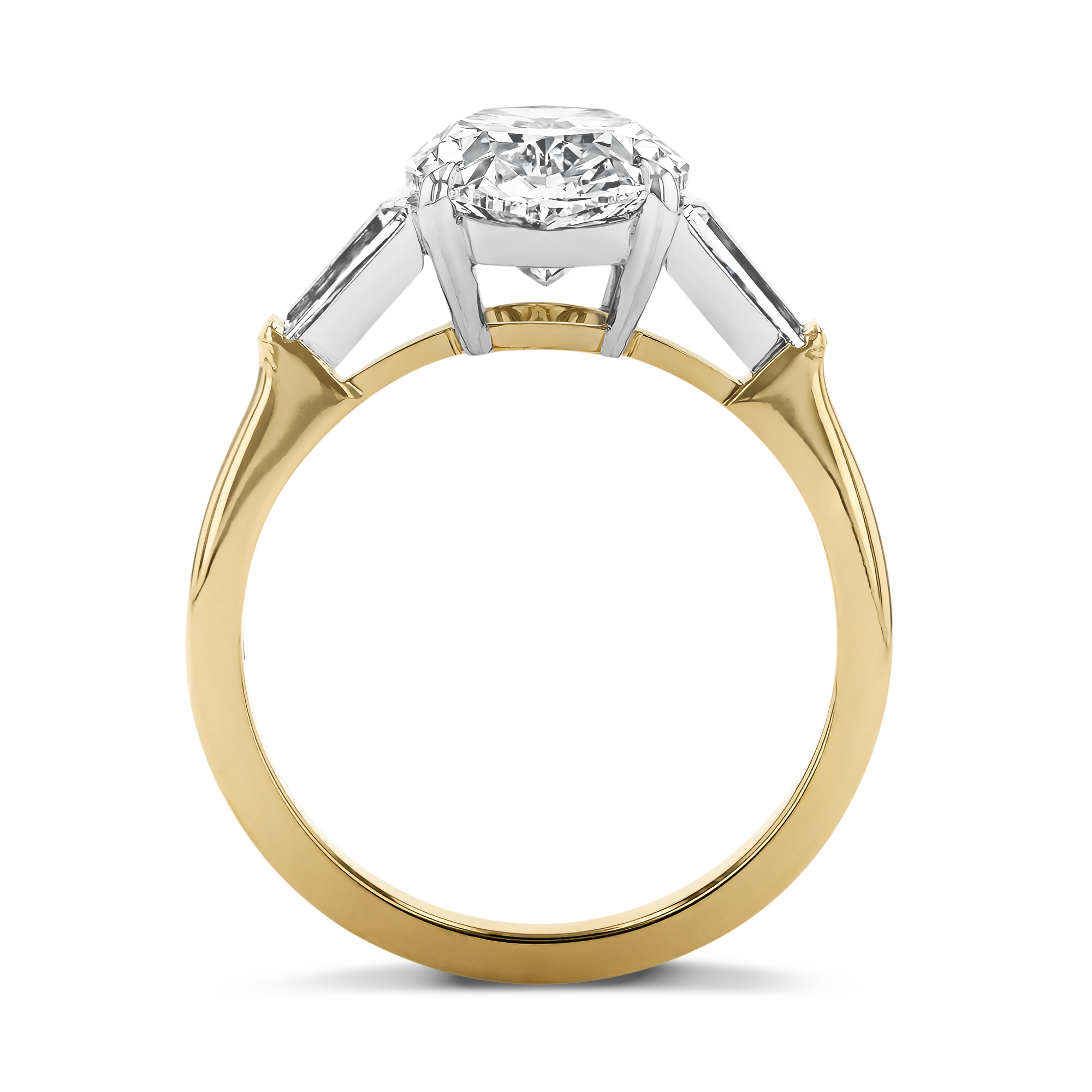Classic 3.40ct Oval Diamond Solitaire Ring Oval Cut, Claw Set_3