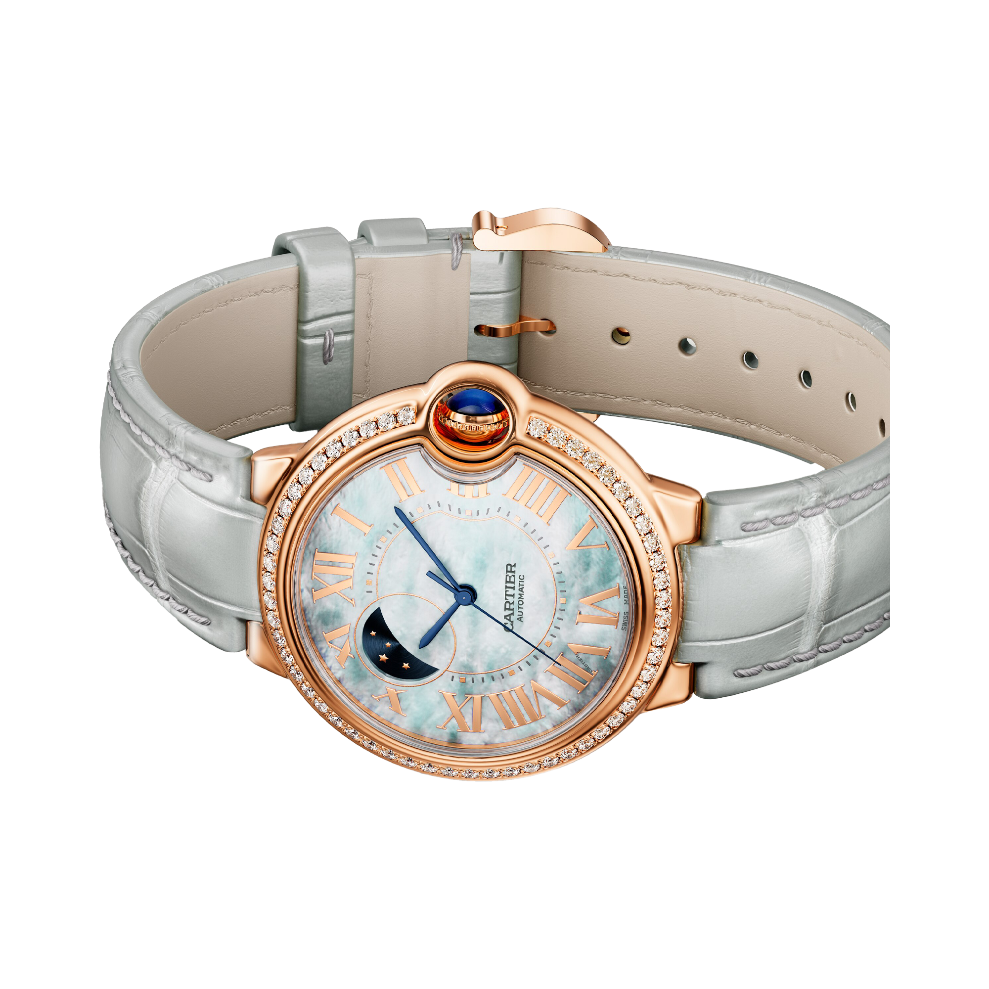 Cartier Ballon Blanc 36mm, Mother-of-Pearl Dial, Roman Numerals_2