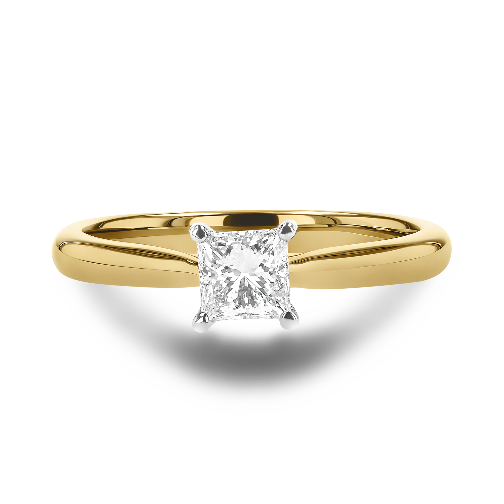 Gaia 0.40ct Diamond Solitaire Ring Princess Cut, Claw Set_2