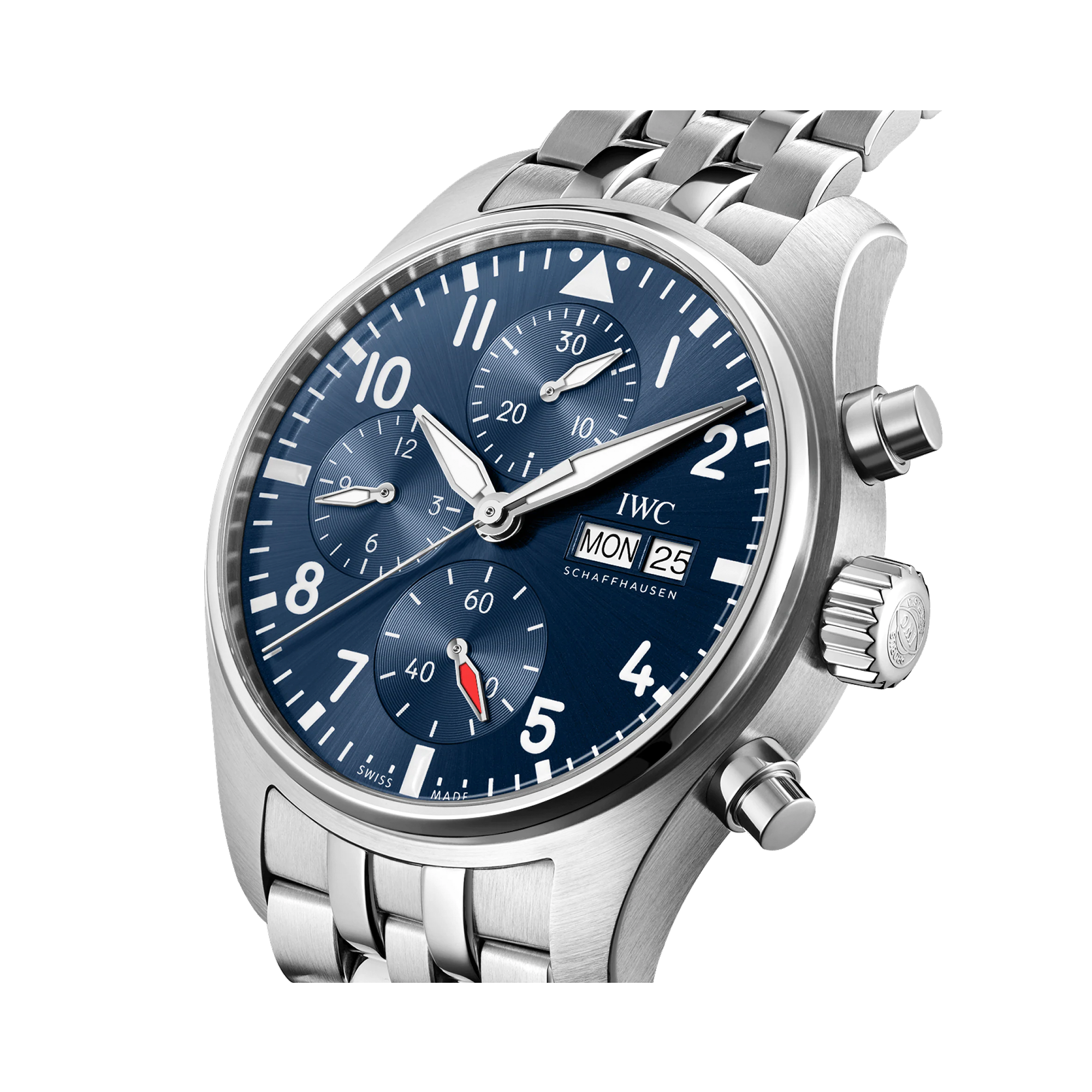 IWC Pilot's Chronograph 41 41mm, Blue Dial, Arabic Numerals_3