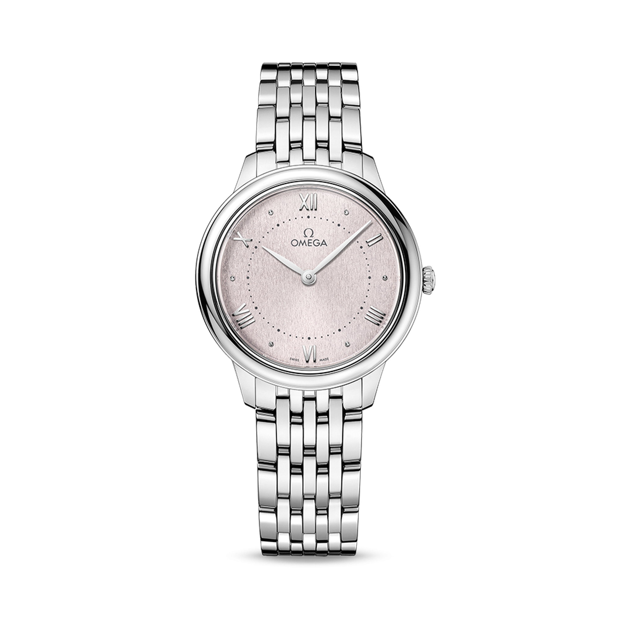 OMEGA De Ville Prestige 30mm, Pink Dial, Roman Numeral_1