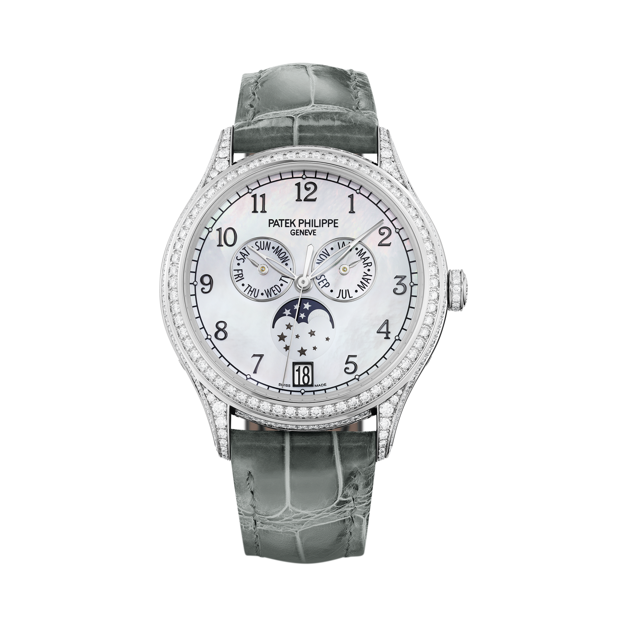 Patek Philippe Complications 38mm, White Mother of Pearl Dial, Arabic Numerals_1